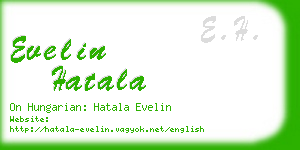 evelin hatala business card